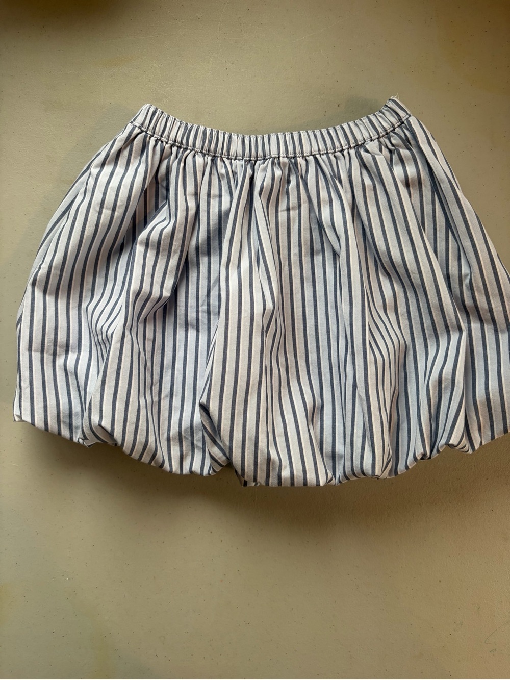 NWT Abercrombie Kids Blue White Striped Bubble Skort Skirt Size 5/6